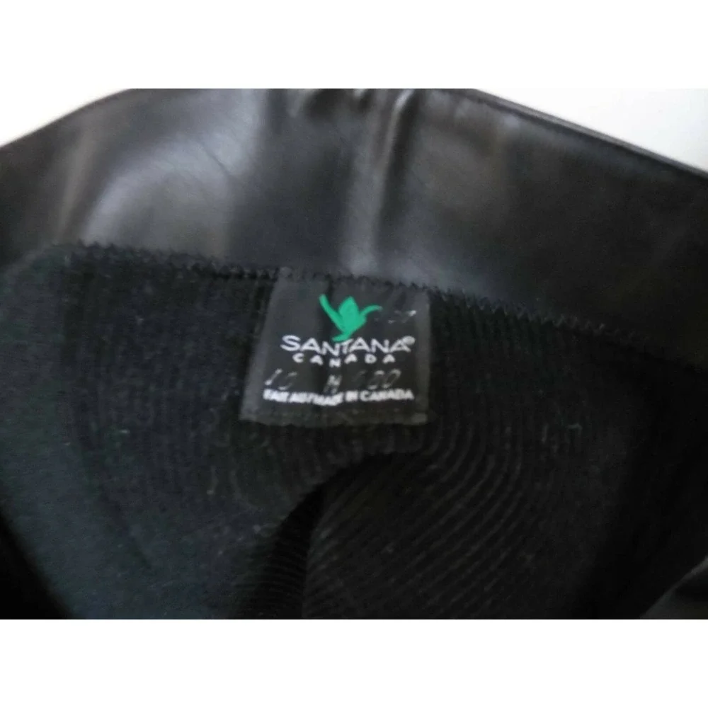 Santana Canada Womens Boots Black Block Heel Side Zip Waterproof 10